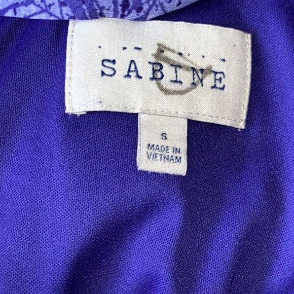 Sabine Azalea Tie Open Back Purple Maxi Dress Size S - Picture 9 of 11